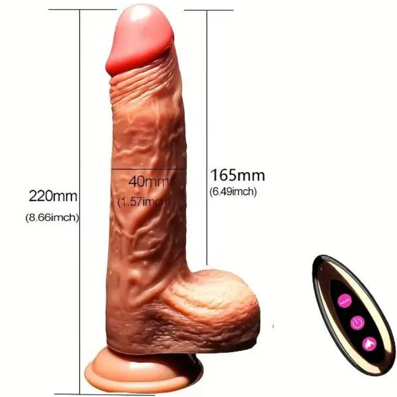 ARMONY - DILDO REALÍSTICO VIBRADOR & THRUSTING CONTROL REMOTO 22.5 CM