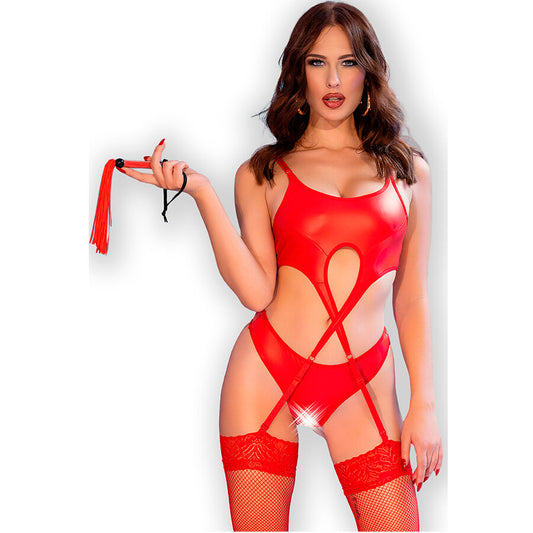 CHILIROSE - CR 4625 SET CUATRO PIEZAS CROTCHLESS NEGRO S
