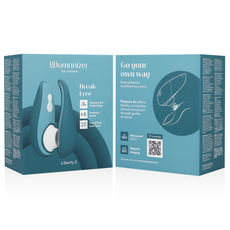 WOMANIZER - LIBERTY 2 ESTIMULADOR & SUCCIONADOR CLÍTORIS VIOLETA
