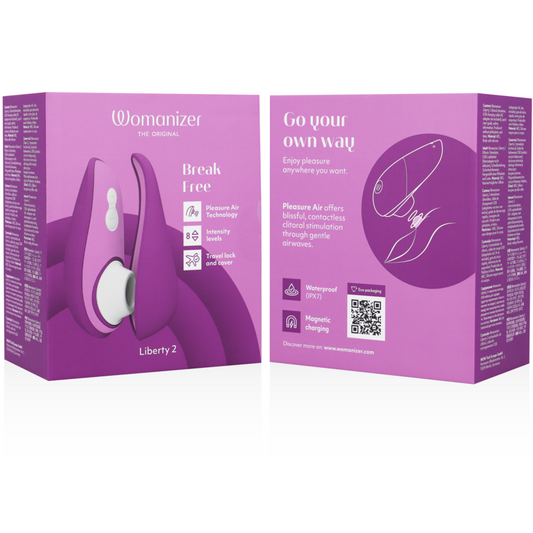 WOMANIZER - LIBERTY 2 ESTIMULADOR & SUCCIONADOR CLÍTORIS VIOLETA
