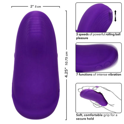 CALEXOTICS - ENVY MASAJEADOR DE BOLA RODANTE 7 VIBRACIONES MORADO