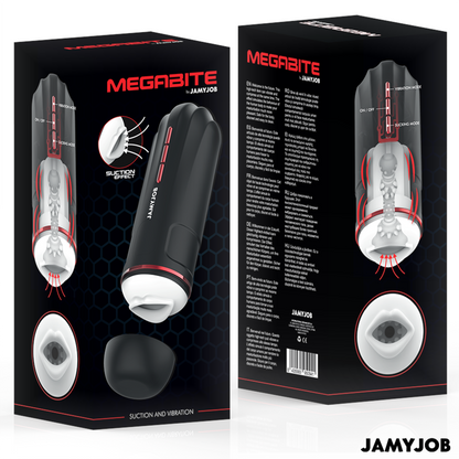 JAMYJOB - MEGABITE MASTURBADOR BOCA AUTOMÁTICO 5 MODOS SUCCIONADOR Y VIBRACIÓN
