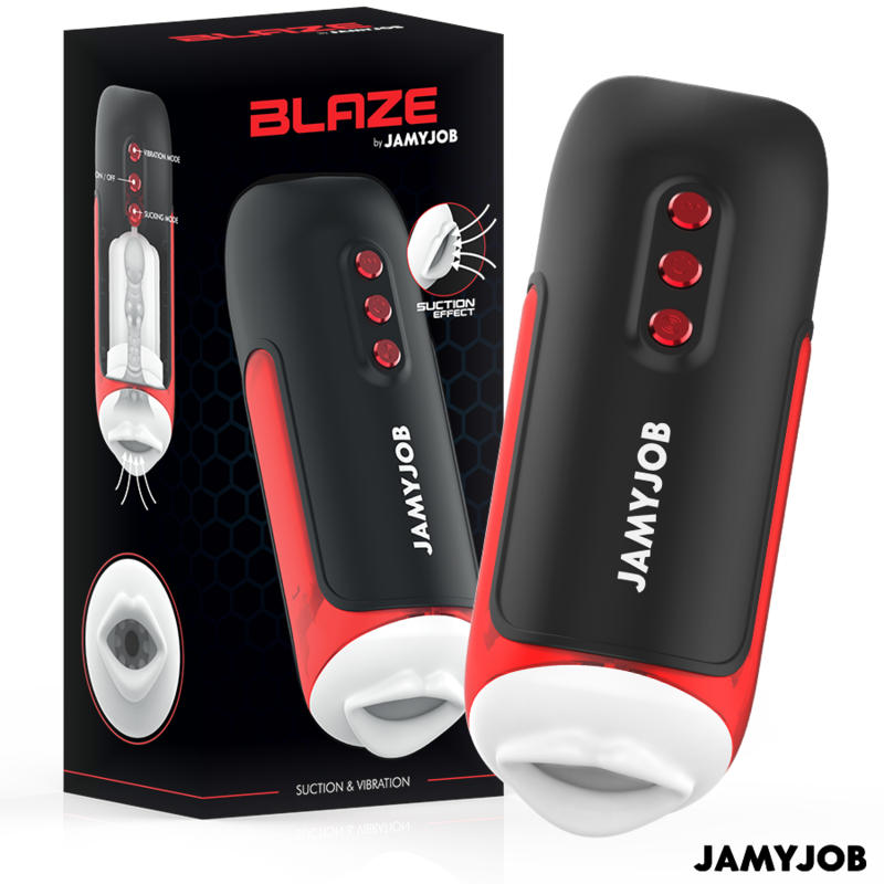 JAMYJOB - BLAZE MASTURBADOR BOCA AUTOMÁTICO 5 MODOS SUCCIONADOR Y VIBRACIÓN