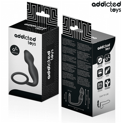 ADDICTED TOYS - PLUG ANAL CON ANILLO SILICONA MODELO 2