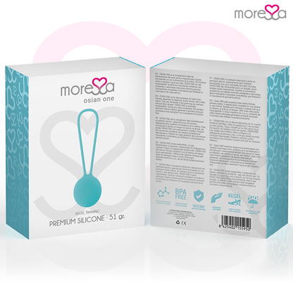 MORESSA - OSIAN ONE ENTRENAMIENTO SUELO PELVICO 51gr PREMIUM SILICONA TURQUESA
