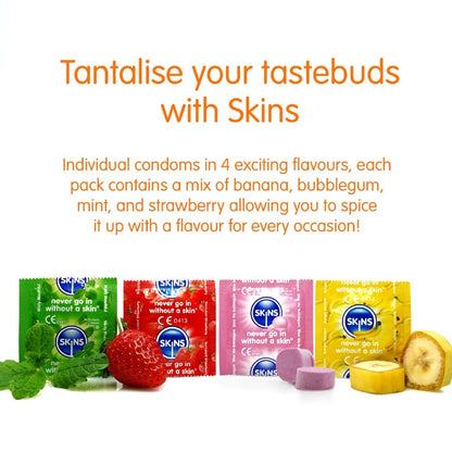 SKINS - MULTI SABORES PRESERVATIVOS PREMIUM PACK 8