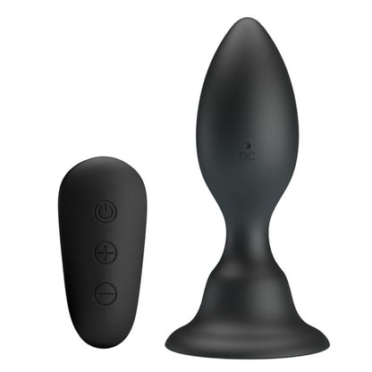 MR PLAY - PLUG ANAL CON VIBRACIÓN NEGRO CONTROL REMOTO