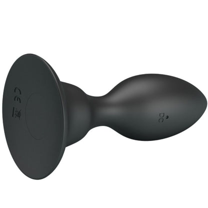 MR PLAY - PLUG ANAL CON VIBRACIÓN NEGRO CONTROL REMOTO